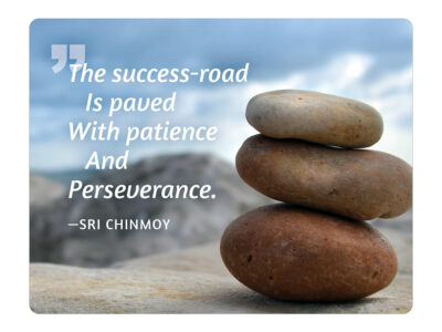 The success-road is paved with patience and perseverance - Sri Chinmoy